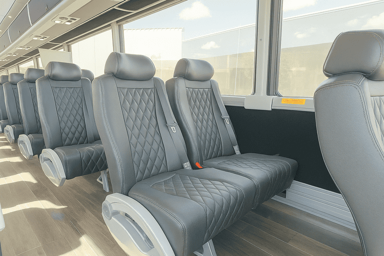 interior of Orland Park Charter Bus charter bus